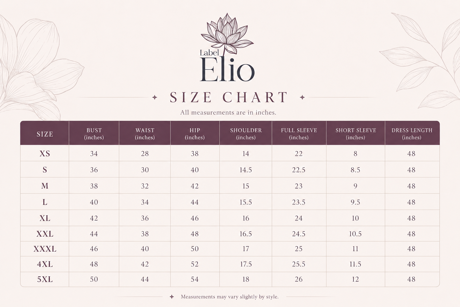 Size Guide